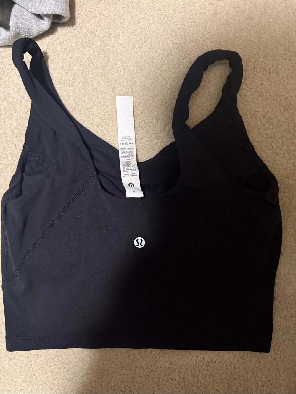 lululemon athletica Black Tank Sports Bra - Sleek Everyday Support